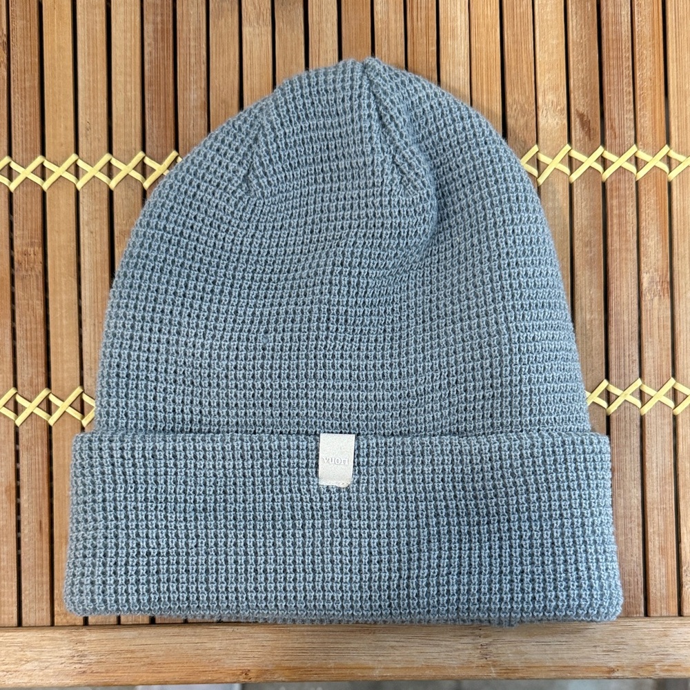 Vuori Gray Waffle Knit Beanie